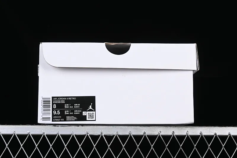 All categories Air Jordan Jordan series basketball shoes Air Jordan 4 GX foreign trade version Air Jordan 4 "Pine Green" AJ4 Joe 4 white and green first layer genuine standard CT8527-113